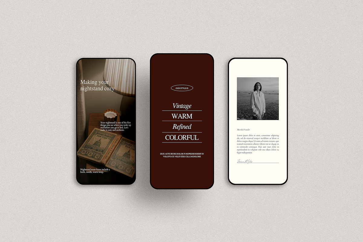 Moody Social Media Templates preview 7