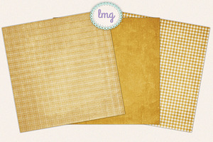 Fall Gingham Scrapbook Papers