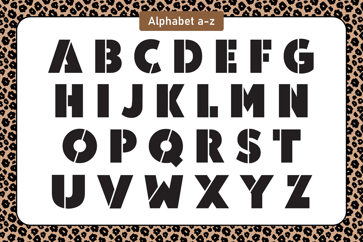 Half Leopard Color Fonts, a Font by Fox7 By Rattana