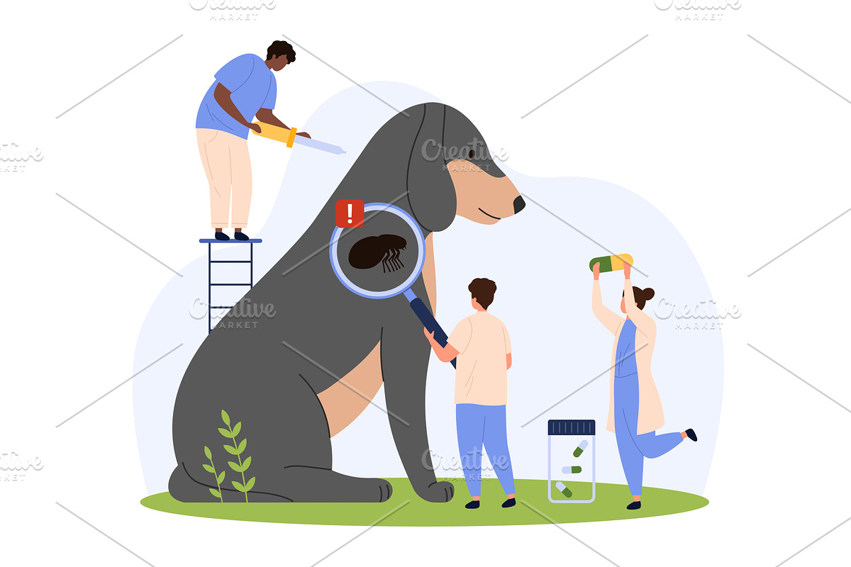 Diagnosis, control and treatment of, a Healthcare Illustration by Flashvector