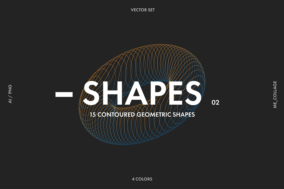 Contoured Vector Geometric Shapes, an Object Graphic by ME_COLLAGE (Photo 8 of 17)