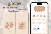 Brown iOS Wallpaper Icons Theme, a Background Graphic by BeeRubby (Thumbnail 7 of 10)