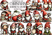 Whimsical Christmas Gnome Clipart, an Illustration by Daily.Designs (Thumbnail 1 of 5)