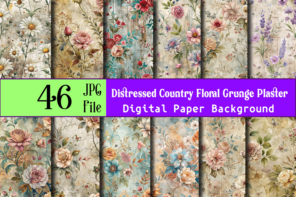 Distressed Country Floral Grunge, a Background Photo by Wow Magic (Photo 1 of 2)