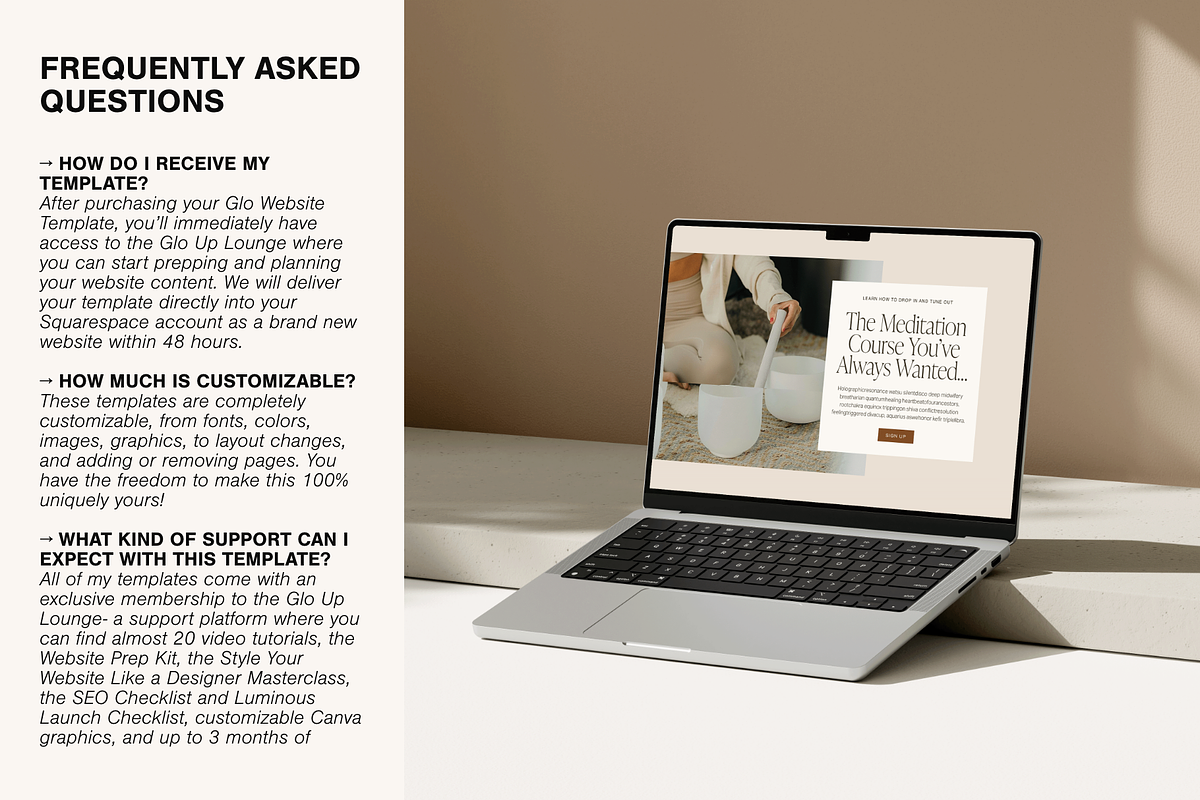 Healer Website Template- Squarespace, a Squarespace Template by Glo Design Studio (Photo 9 of 9)