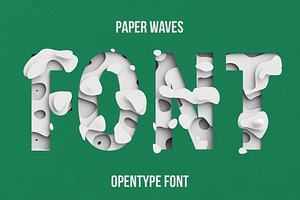 Paper Waves Font