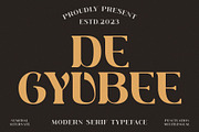 DE GYUBEE, a Serif Font by Muflieart (Thumbnail 1 of 6)