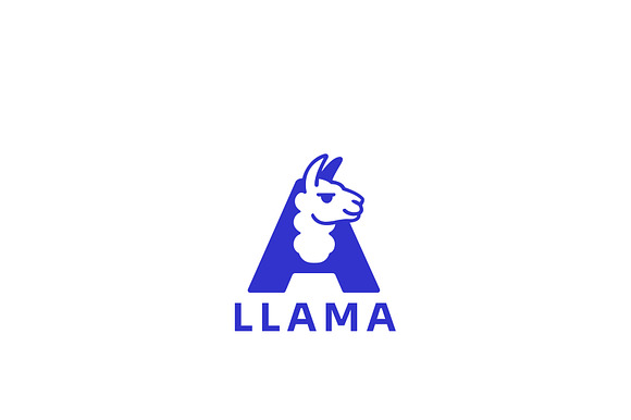 Modern Llama Logo Design
