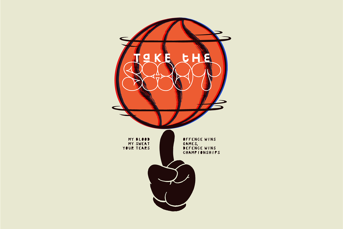 Basketball Spin, a Sport Illustration by hand draw (Photo 2 of 6)
