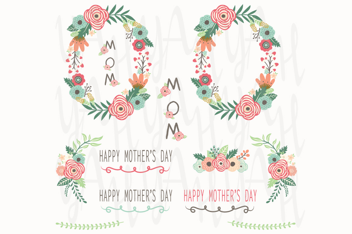 Floral Happy Mother's Day, an Illustration by YenzArtHaut (Photo 3 of 3)