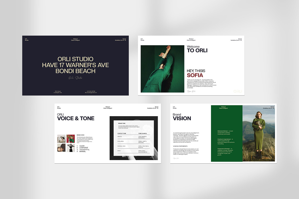 ORLI | Brand Guideline Template, a Presentation Template by Graphpexel (Photo 5 of 9)