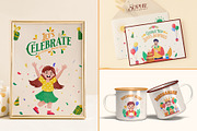 Birthday Illustration Art Set, a Decorative Illustration by Brickclay (Thumbnail 3 of 8)