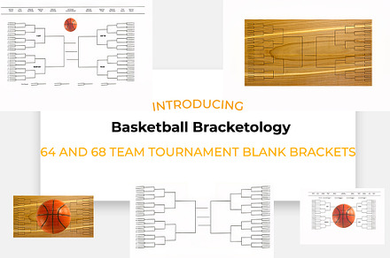 Basketball Tournament Brackets, a Background Graphic by karenfoleyphoto
