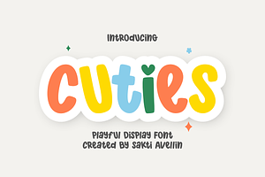 Cuties - Playful Display Font