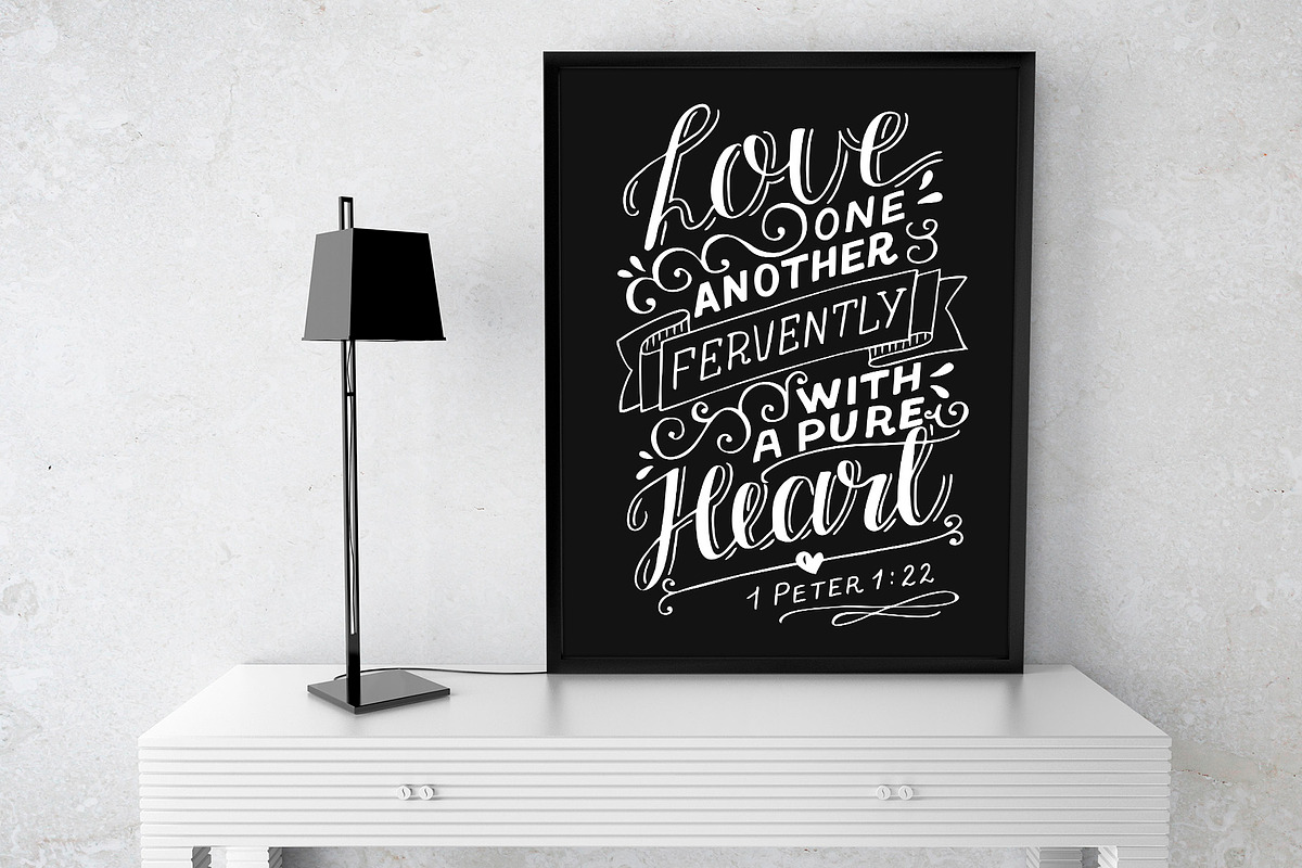BUNDLE 25 Bible Verses, an Illustration by Ola-la-la (Photo 4 of 6)