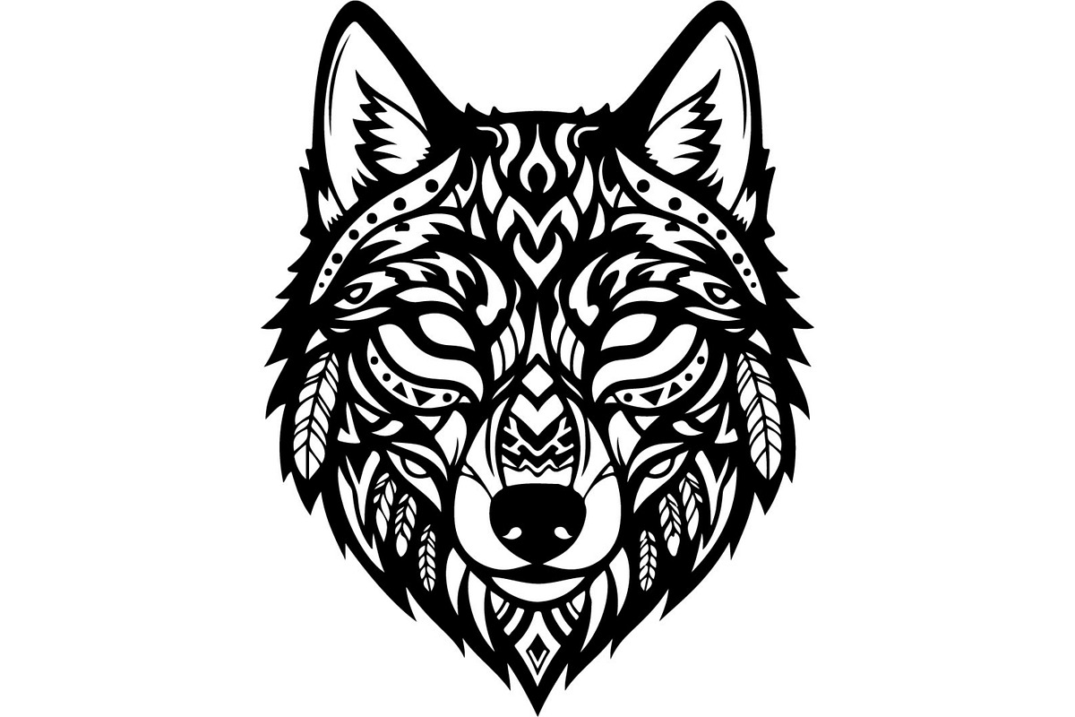 Premium Alpha Wolf Illustration, an Animal Illustration by Designer_Momina (Photo 16 of 18)