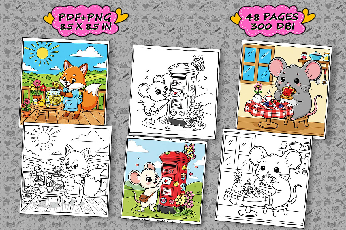 Calm Days Coloring Book Pages, an Illustration by one-touch (Photo 3 of 17)