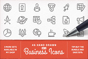 Hand Drawn Business Icons - Set 2, an Icon by Mera Pixels (Thumbnail 1 of 2)