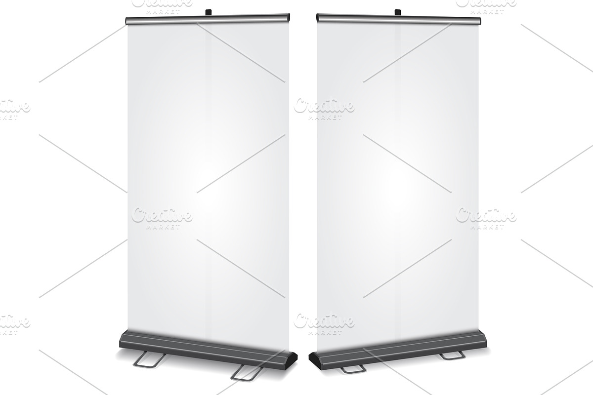 Blank Roll-up banner, an Object Illustration by piter.goskov