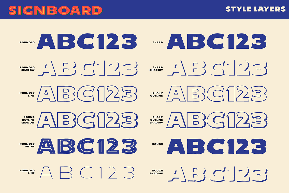 Signboard Extra Bold Lettering, a Sans Serif Font by Paper Moon Graphic Supply (Photo 4 of 16)