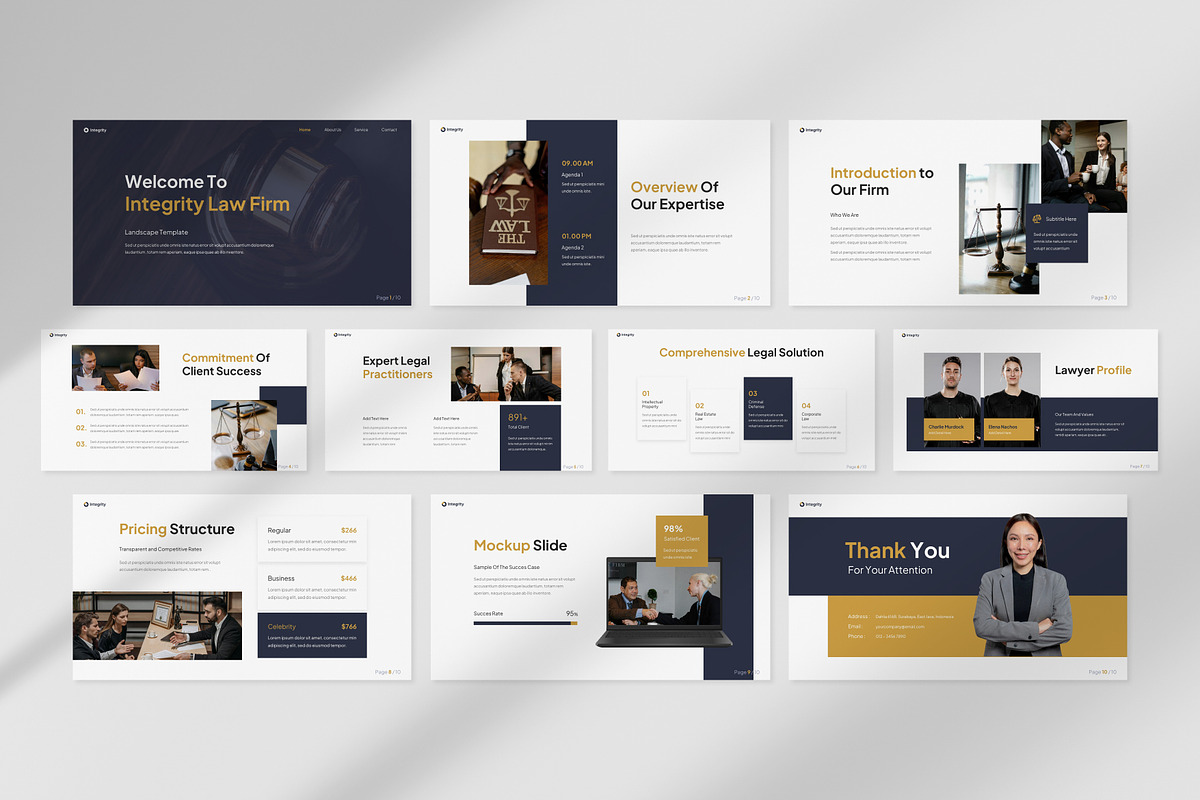 Law Firm Landscape Template preview 2