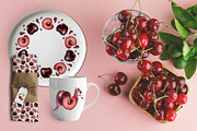 Cherry Watercolor Illustrations, a Food Illustration by Fedulova Art (Thumbnail 11 of 13)