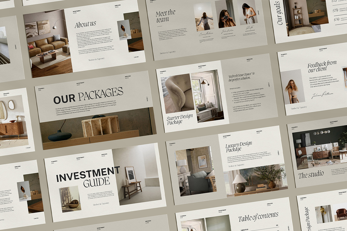 Interior Design Investment Canva, a Presentation Template by Amaré Creative (Photo 3 of 7)