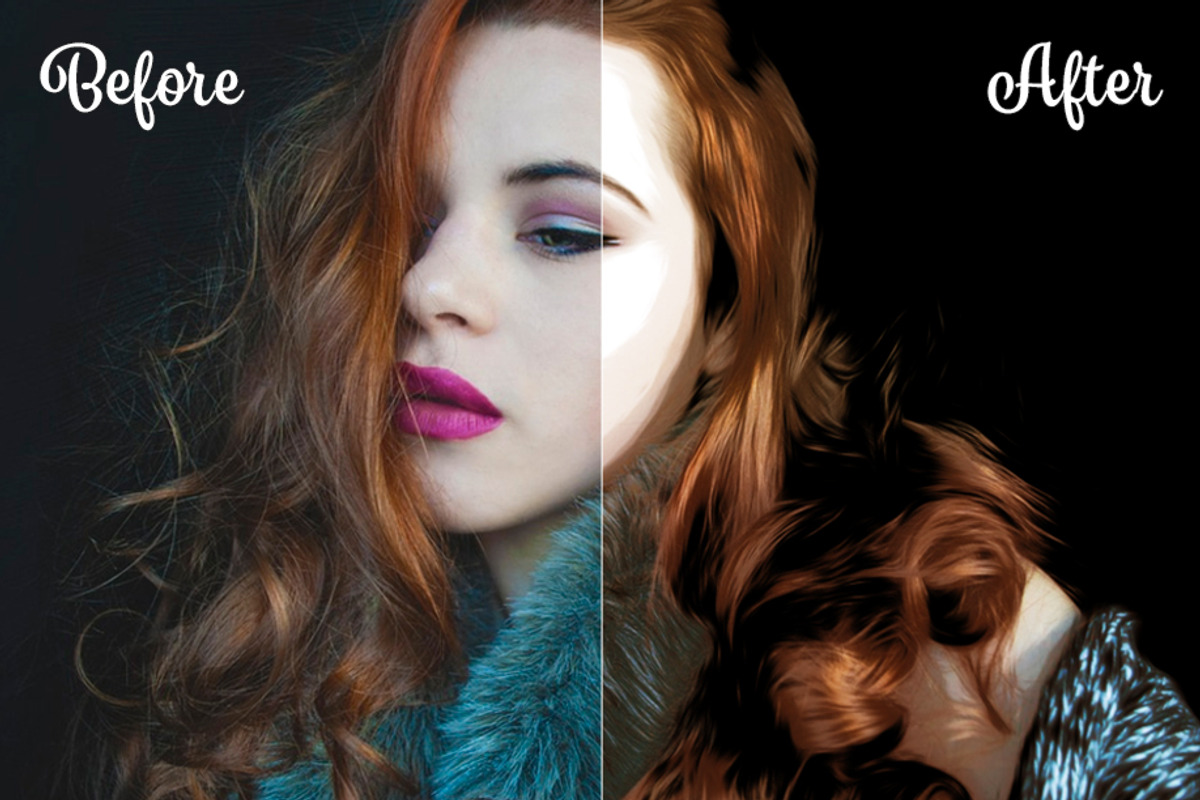 25 Cartoon Painting Photoshop Action, an Action Add-On by Viktor (Photo 6 of 11)