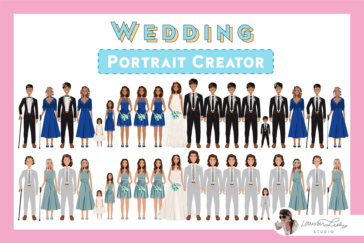 Wedding Portrait Creator, an Illustration by Lauren Lesley Studio (Photo 29 of 37)