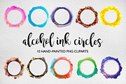 Alcohol ink circles cliparts, a Decorative Illustration by Artemisia_Art (Thumbnail 1 of 4)