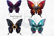 Fantasy Elemental Butterfly Cliparts, an Animal Illustration by ThatsDesignArt (Thumbnail 9 of 10)