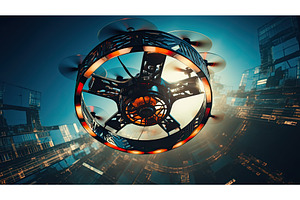 aerial technology circles ai, a Technology Photo by pikepicture