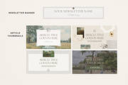Cottage Core Substack Canva Branding, a Branding & Logo Template by Tabitha Emma (Thumbnail 2 of 9)