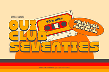 Oui Club Seventies Retro Font