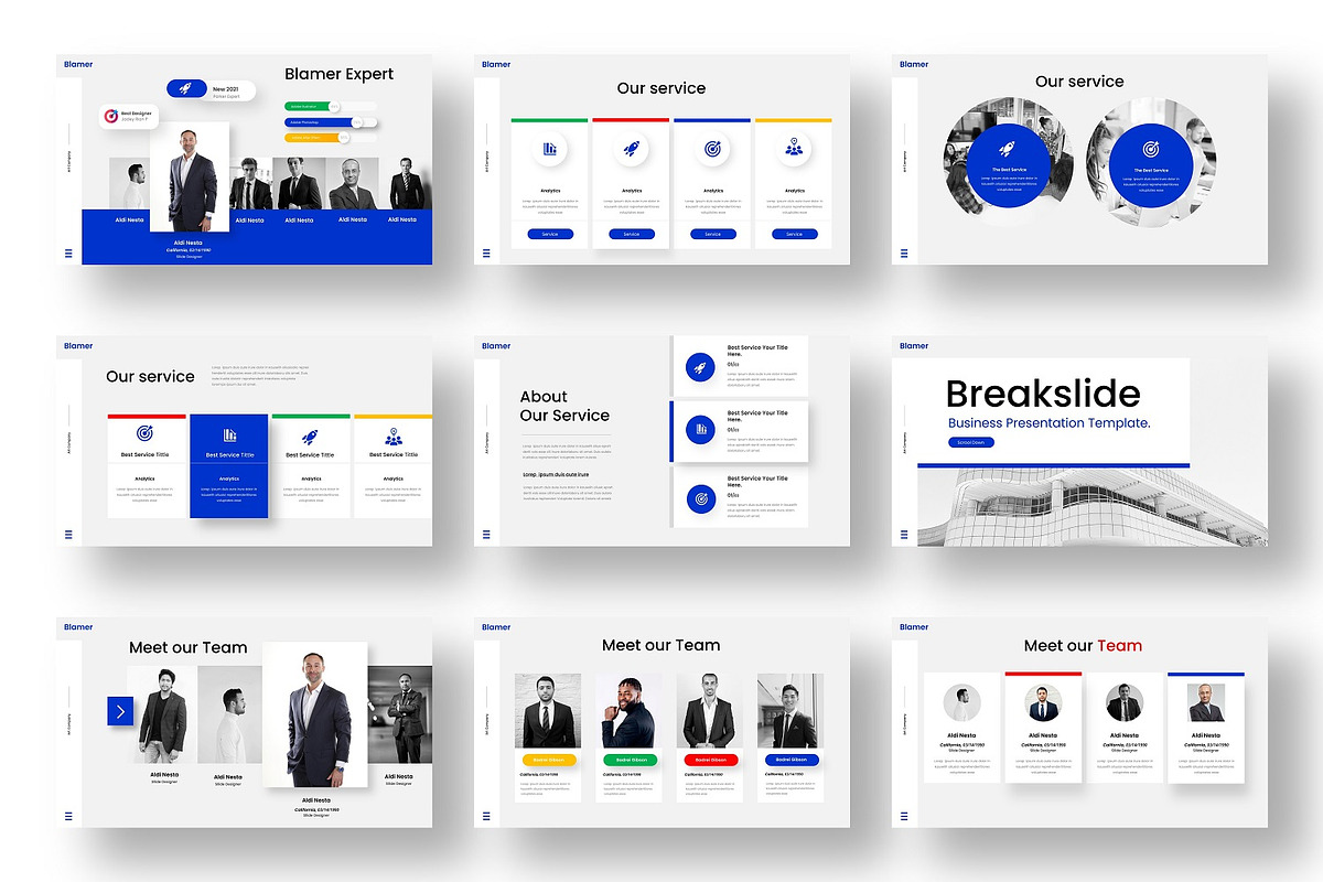 Blamer - Business Google Slide, a Presentation Template by Dens Creative Studio (Photo 3 of 6)