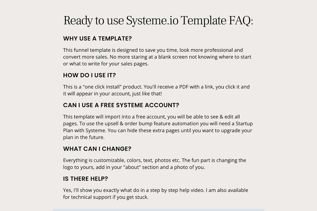 Systeme.io Urban Wealth for Men, a Landing Page Template by Hayley's Digital Hub (Photo 8 of 10)