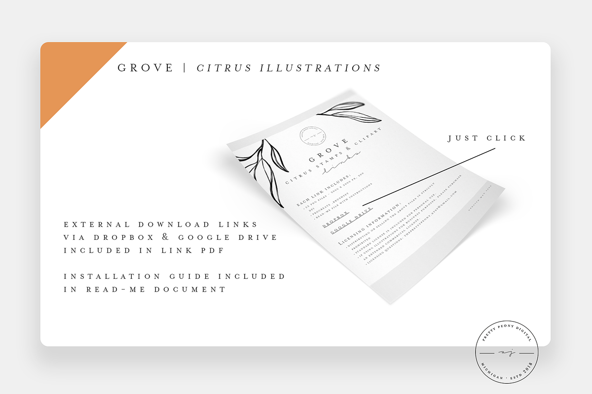 Grove Citrus Procreate Stamps + PNG, a Brush Add-On by SorrDesign (Photo 5 of 8)