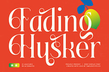 Fading Husker Modern Serif Font