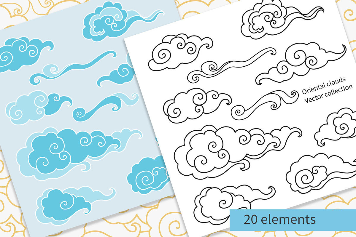 Big collection of oriental ornaments, a Background Graphic by Nadia Murash (Photo 5 of 5)