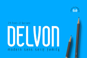 Delvon Family - 50%OFF, a Sans Serif Font by madeDeduk (Thumbnail 1 of 10)