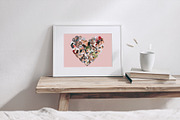 Love Heart Photo Collage Template, a Social Media Template by DesignerCandies (Thumbnail 4 of 5)