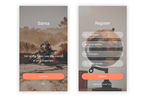 Sama - News & Events UI Kit AI