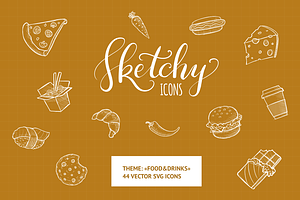 Sketchy Icons: Food&Drinks 