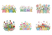Mother s Day Floral PNG Bundle, an Illustration by GatewayDesign (Thumbnail 2 of 3)