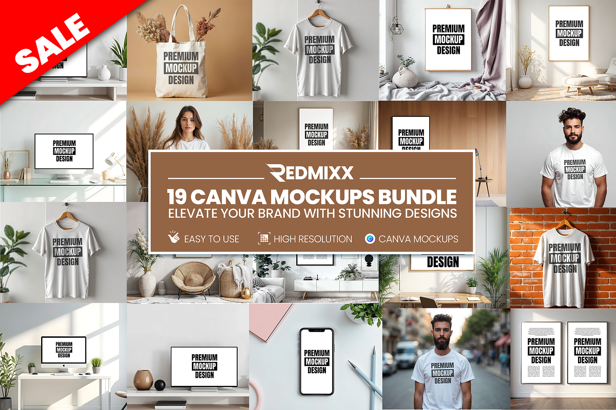 19 Canva Mockups Bundle, a Mockup by Redmixx Design (Photo 12 of 12)