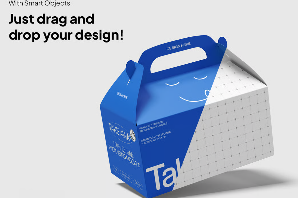 Takeaway Packaging Mockup, a Packaging Mockup by graphicsauce (Photo 2 of 4)
