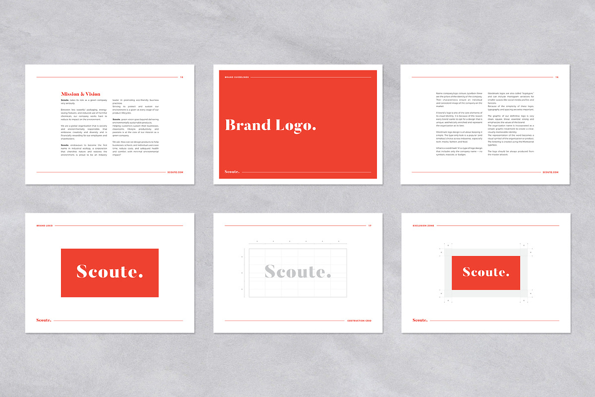Brand Guidelines Template, a Brochure Template by Andre28 (Photo 5 of 9)