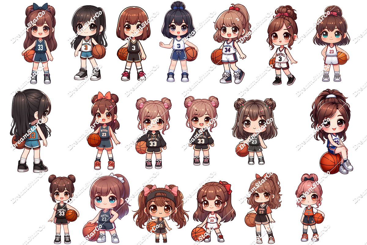 basketball girl,basketball png, an Object Graphic by DreamerStarCo (Photo 4 of 10)