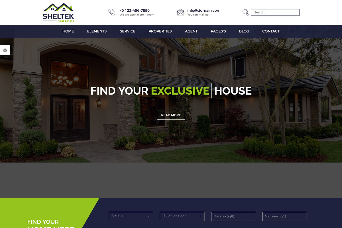 Sheltek - Real Estate HTML Template, a Bootstrap Template by HasThemes (Photo 3 of 3)