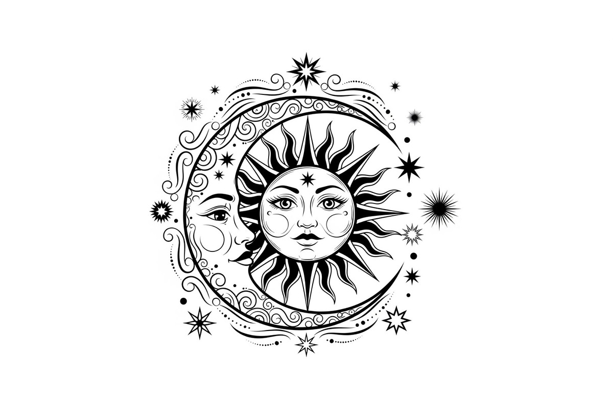 Sun Moon Celestial Mandala Bundle, an Illustration by Gaye Art (Photo 18 of 31)